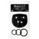 Basix Rubber Works Universal Harness Plus Size Black