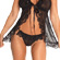 Babydoll and G-String Black